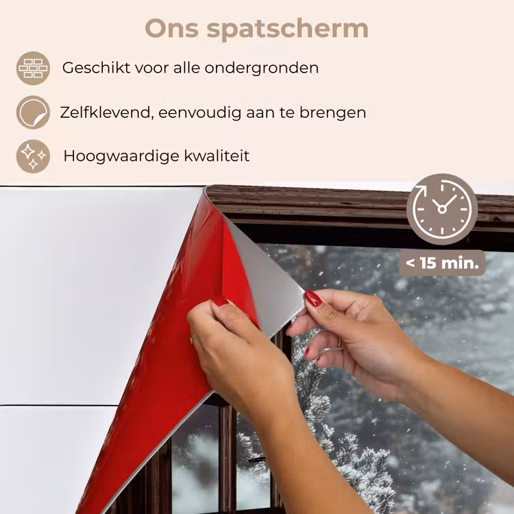 Keuken achterwand - Bos - Winter - Bomen - Natuur - Pad - Doorkijk — 4