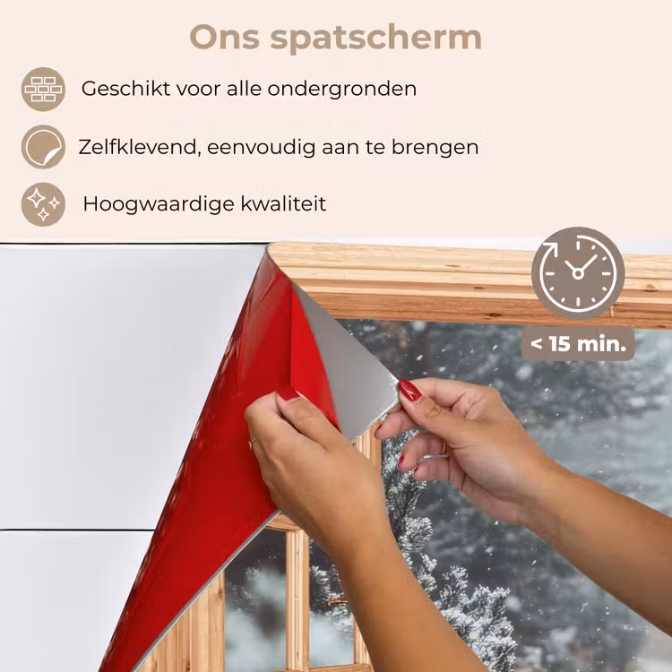 Keuken achterwand - Bos - Winter - Bomen - Natuur - Pad - Doorkijk — 4