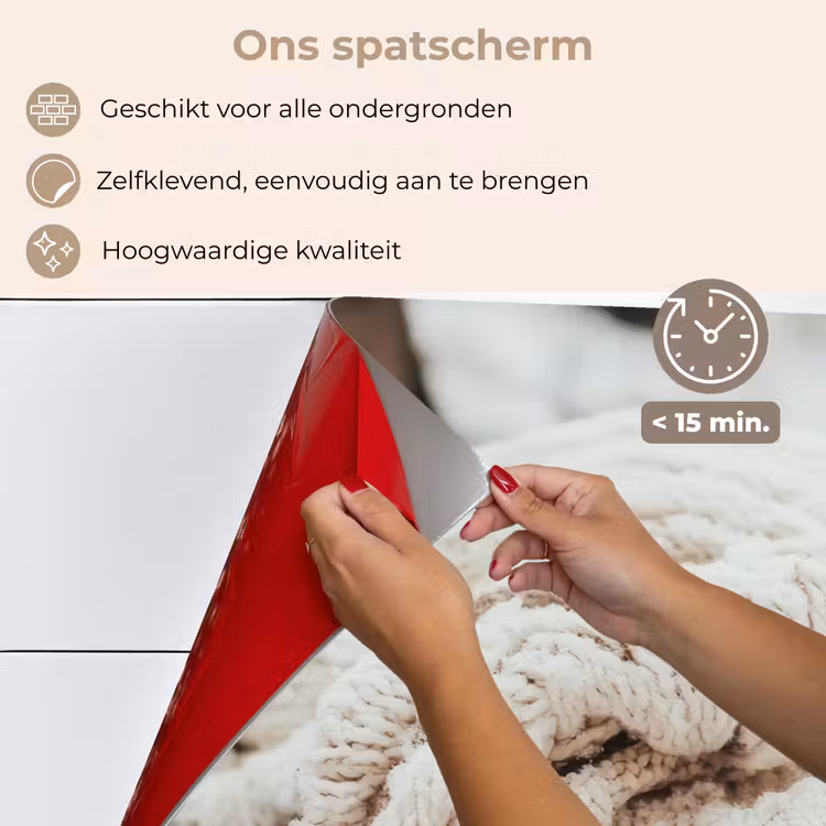 Keuken achterwand - Deken - Wit - Boomstronk - Winter - Sneeuw — 4