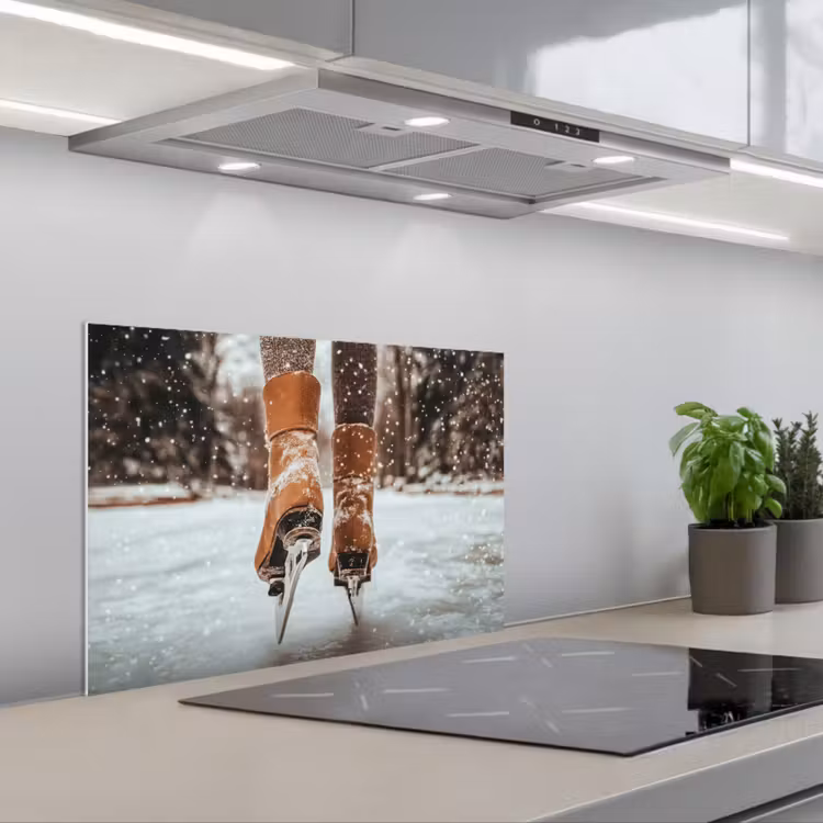 Keuken achterwand - Schaatsen - IJs - Winter - Sneeuw — 5