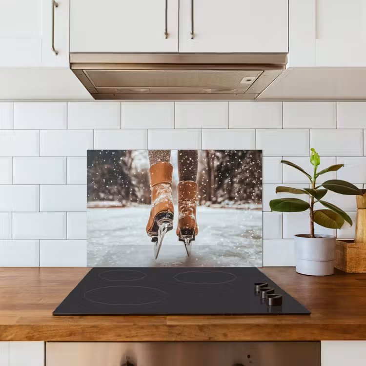 Keuken achterwand - Schaatsen - IJs - Winter - Sneeuw — 6