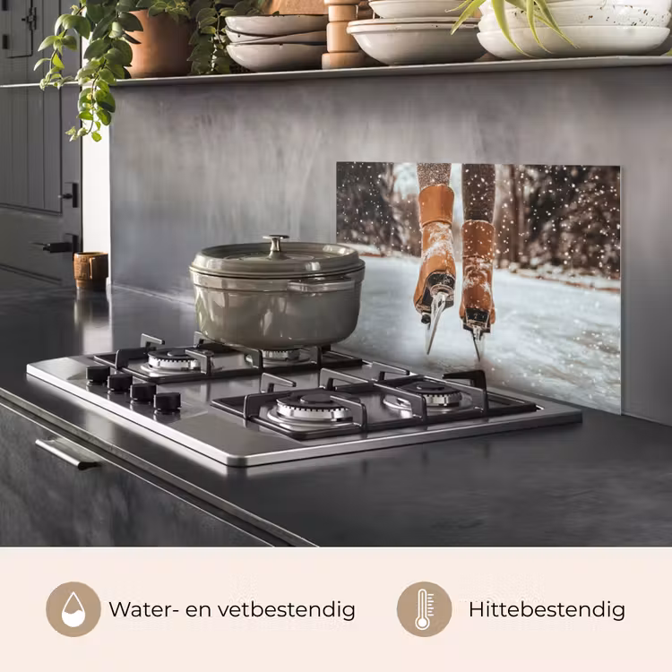 Keuken achterwand - Schaatsen - IJs - Winter - Sneeuw — 7