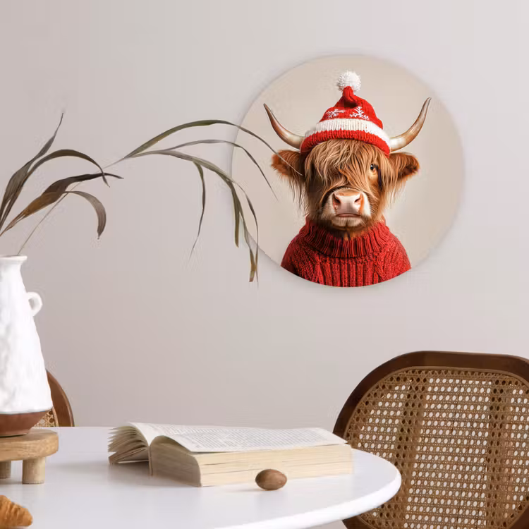 Muurcirkel - Schotse Hooglander - Kerst - Muts - Trui - Winter — 4