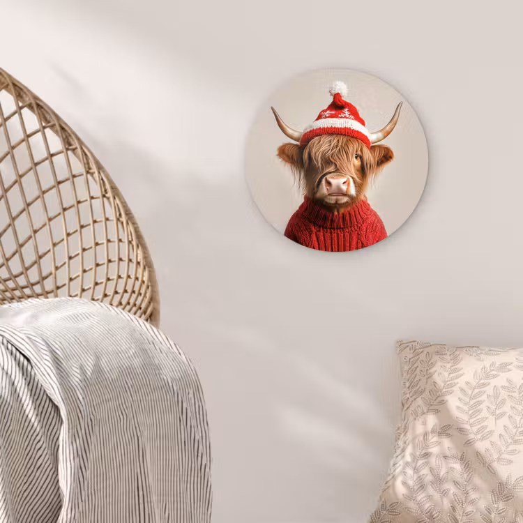 Muurcirkel - Schotse Hooglander - Kerst - Muts - Trui - Winter — 5