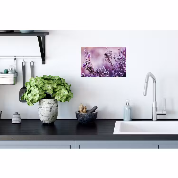 Muursticker - Lavendel - Winter - Bloemen - Paars — 2