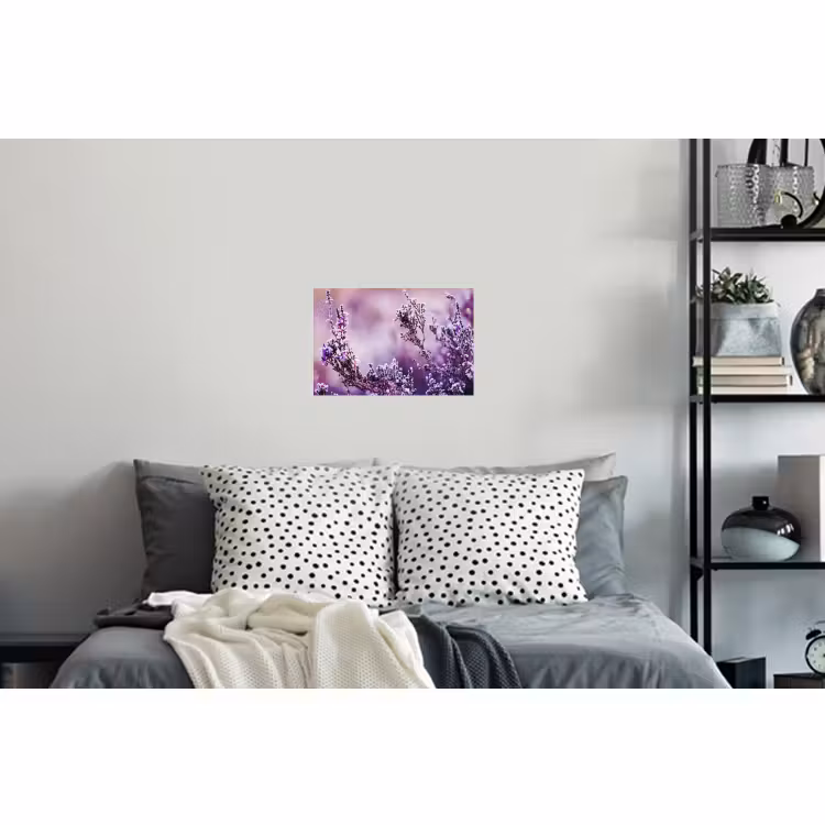 Muursticker - Lavendel - Winter - Bloemen - Paars — 5