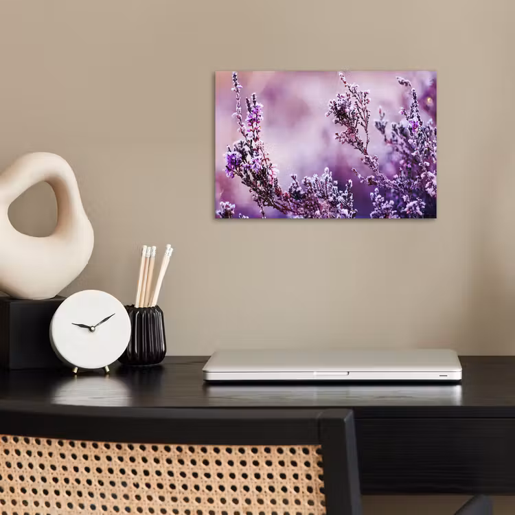 Poster - Lavendel - Winter - Bloemen - Paars — 2