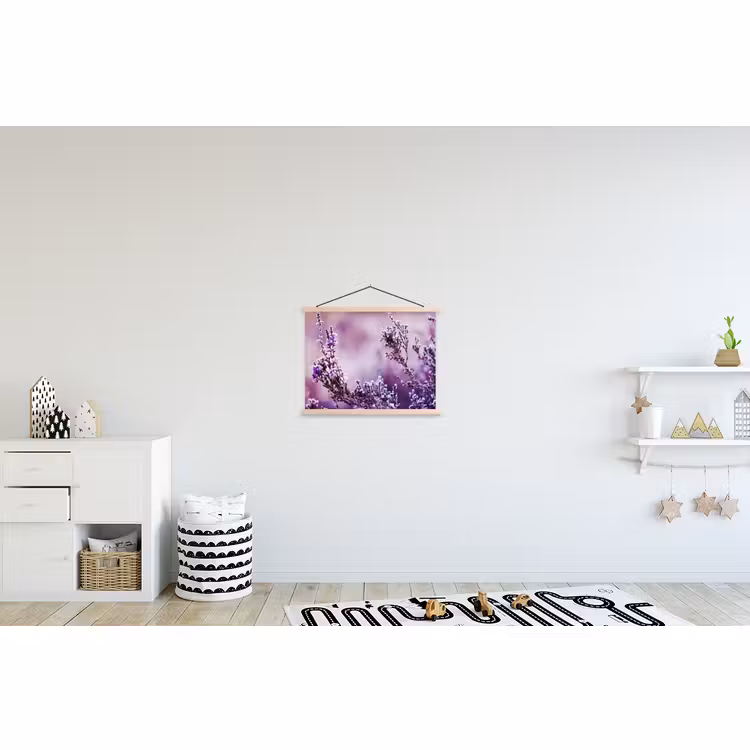 Schoolplaat - Lavendel - Winter - Bloemen - Paars — 3