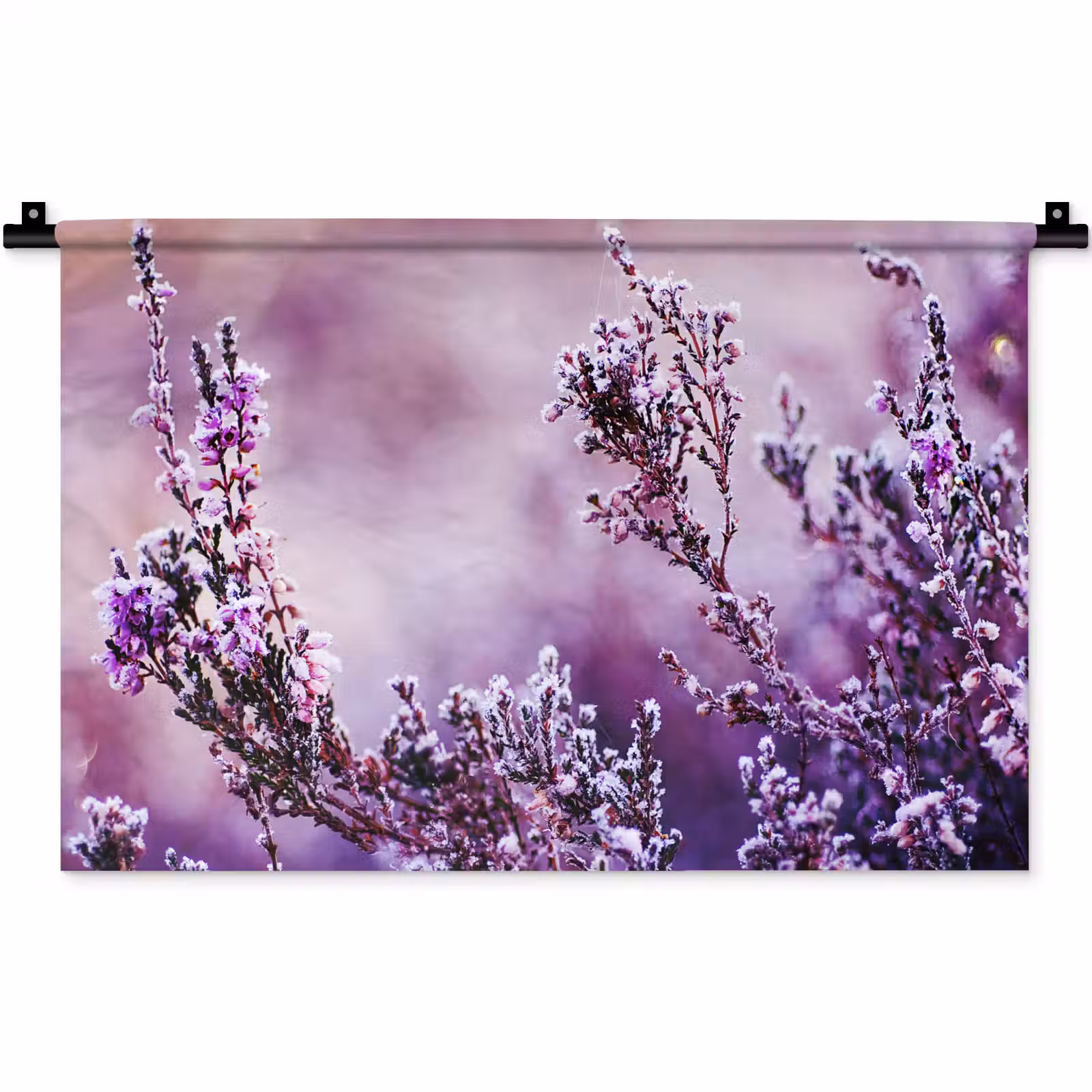 Wandkleed - Lavendel - Winter - Bloemen - Paars — 1
