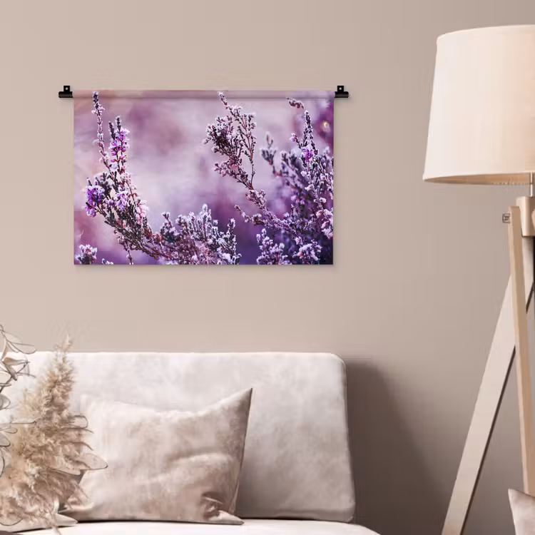 Wandkleed - Lavendel - Winter - Bloemen - Paars — 2