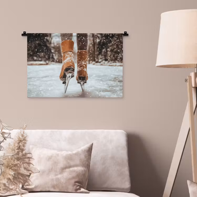 Wandkleed - Schaatsen - IJs - Winter - Sneeuw — 2