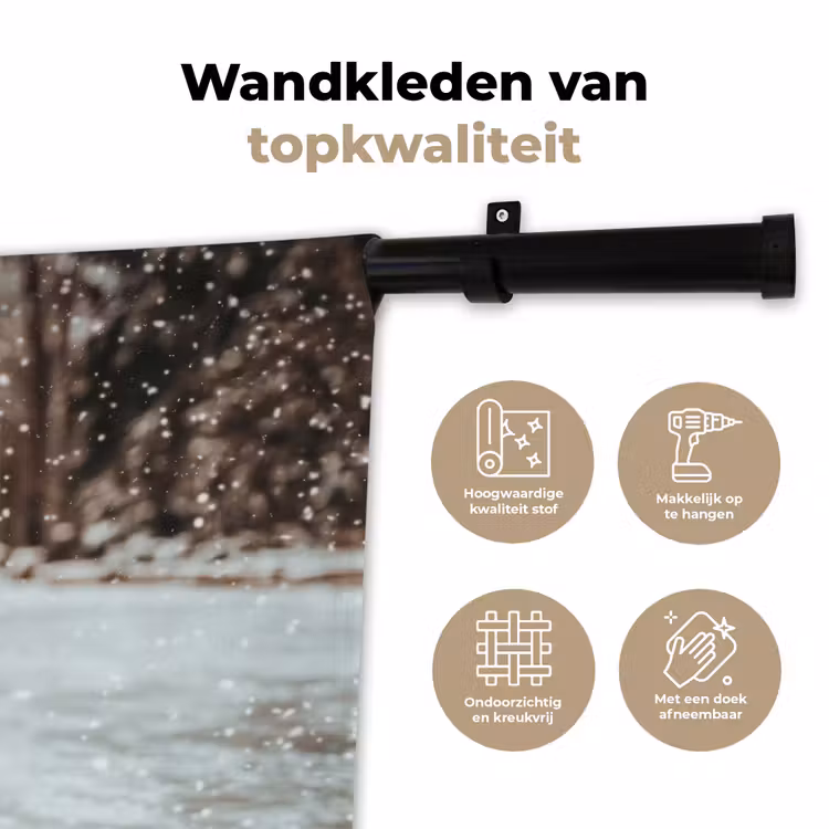 Wandkleed - Schaatsen - IJs - Winter - Sneeuw — 3