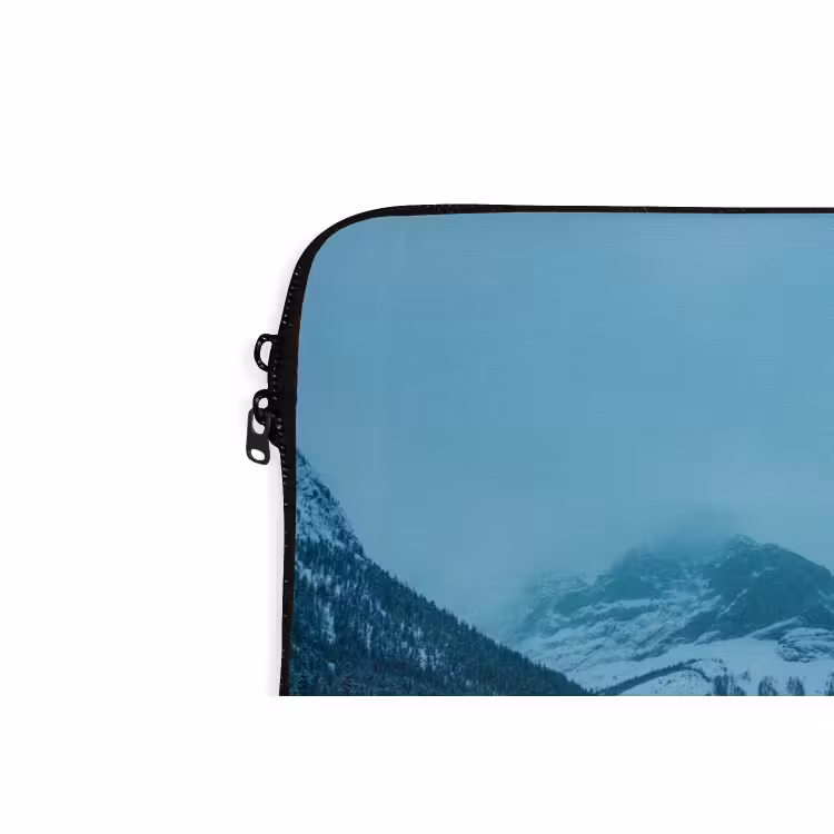 Laptophoes Winterlandschap - Natuur - Huis - Bergen - Sneeuw — 5