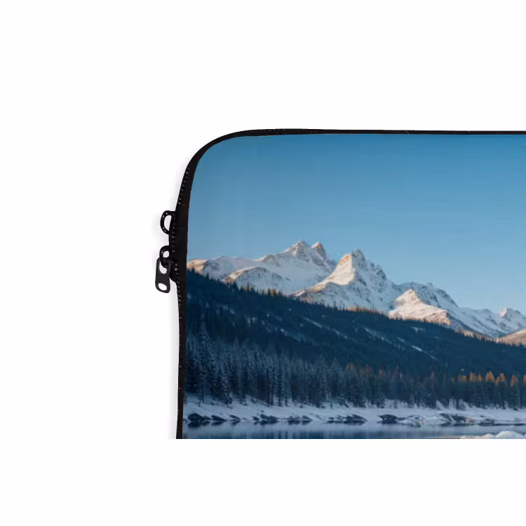 Laptophoes Landschap - Winter - Meer - Bergen - Uitzicht - IJs — 5