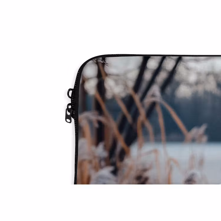 Laptophoes Riet - Gras - Natuur - Winter - Meer — 5