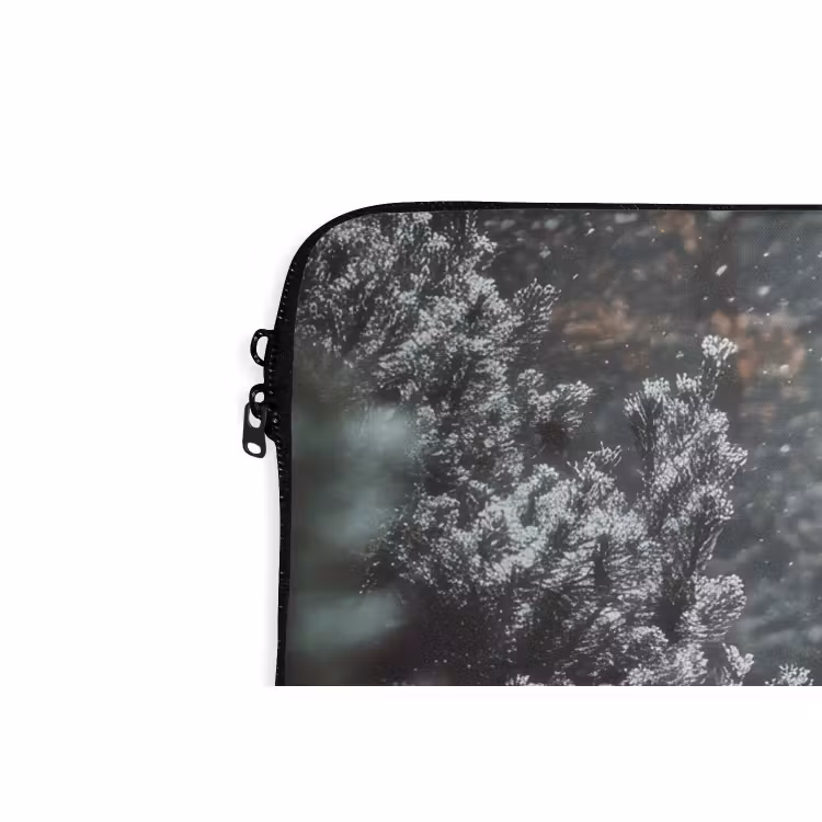 Laptophoes Bos - Winter - Bomen - Natuur - Pad - Sneeuw — 5