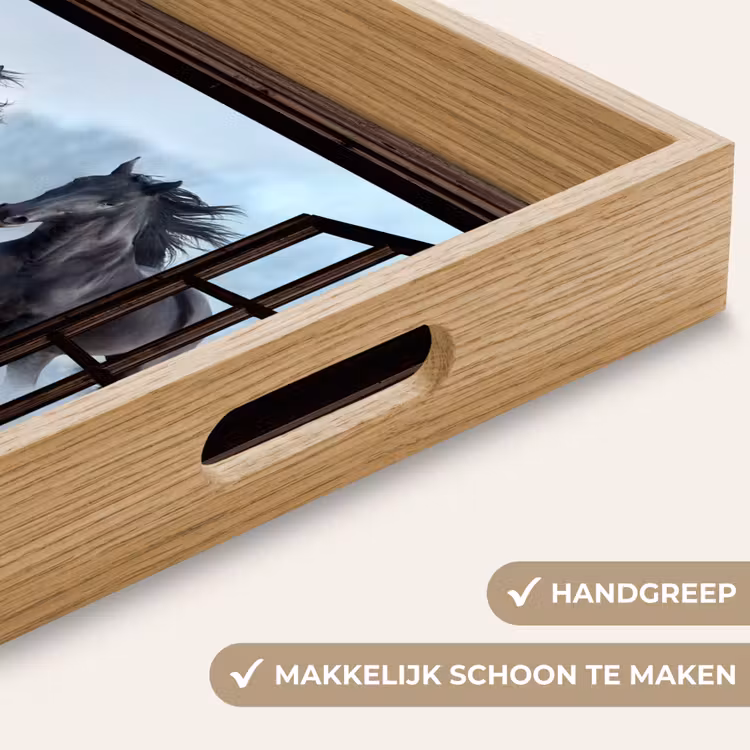 Dienblad - Paarden - Winter - Dieren - Natuur - Doorkijk — 5
