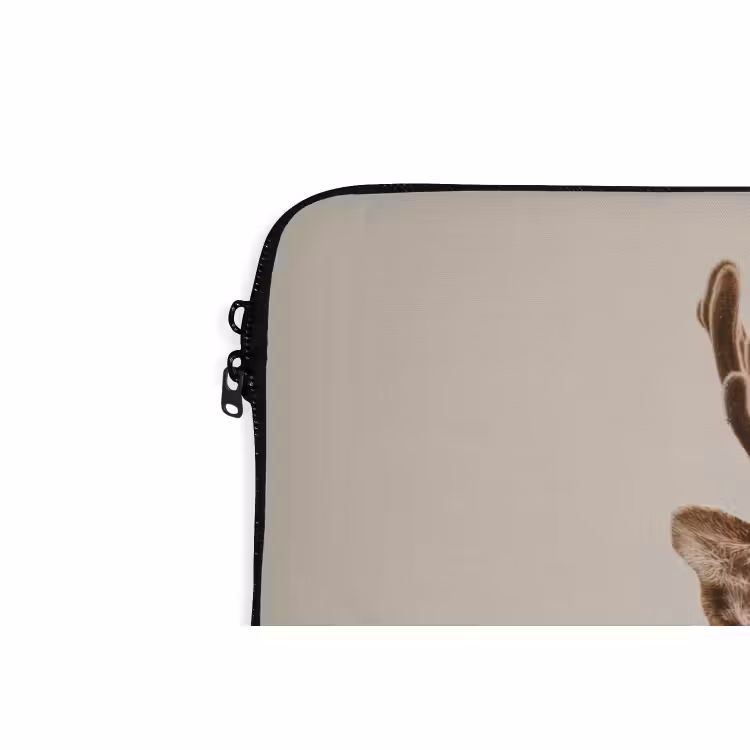 Laptophoes Hert - Kerst - Muts - Dieren - Winter - Grappig — 5
