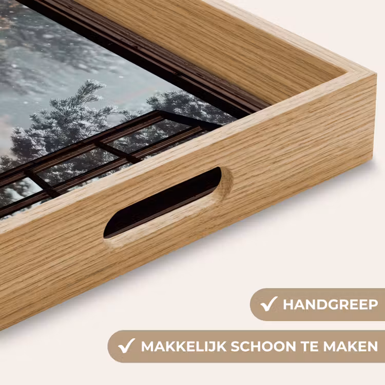 Dienblad - Bos - Winter - Bomen - Natuur - Pad - Doorkijk — 5