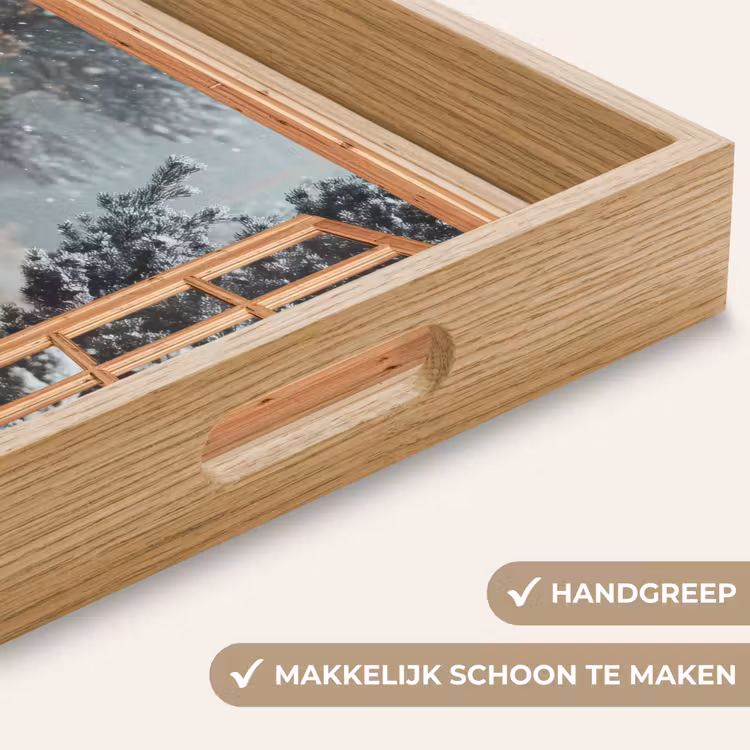 Dienblad - Bos - Winter - Bomen - Natuur - Pad - Doorkijk — 5