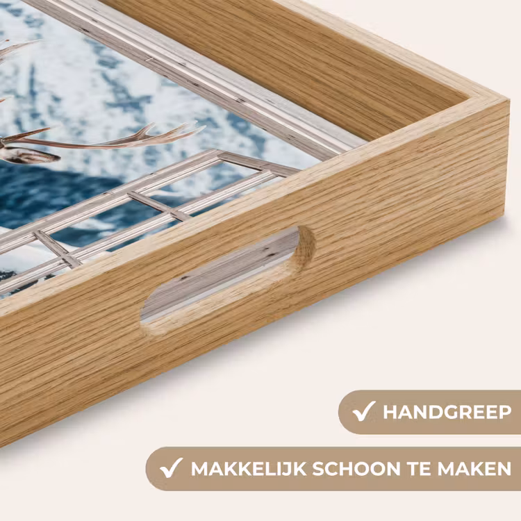 Dienblad - Hert - Winterlandschap - Natuur - Dieren - Doorkijk - Bergen — 5