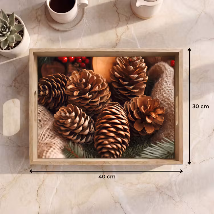 Dienblad - Dennenappels - Boom - Winter - Natuur - Bruin — 9