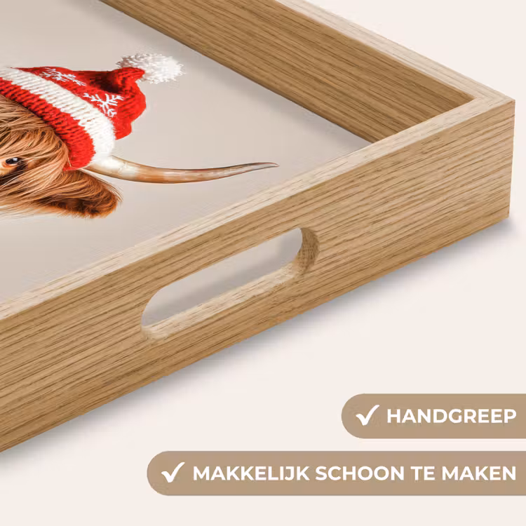 Dienblad - Schotse Hooglander - Kerst - Muts - Trui - Winter — 5