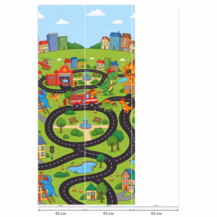 Behang - Dinosaurus - Brandweer - Kinder — 6