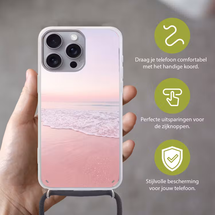 Telefoonhoesje met koord - Water - Golven - Natuur — 4