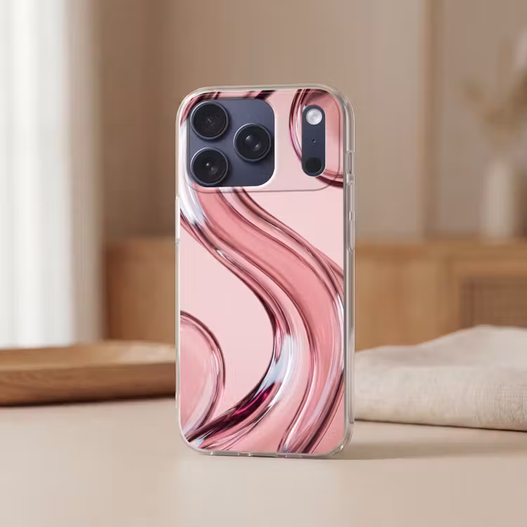 Telefoonhoesje - Vorm - Abstract - Roze — 3