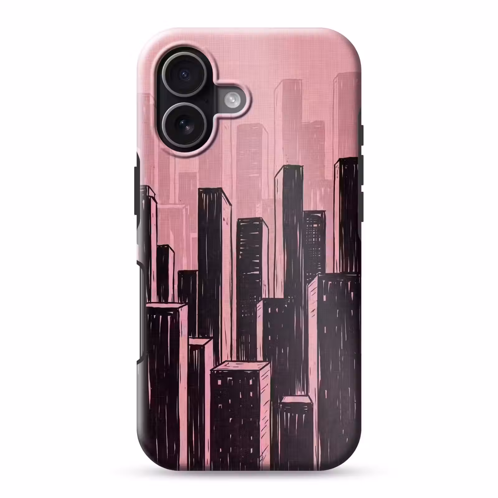 Telefoonhoesje Toughcase - Stad - Abstract - Roze — 1
