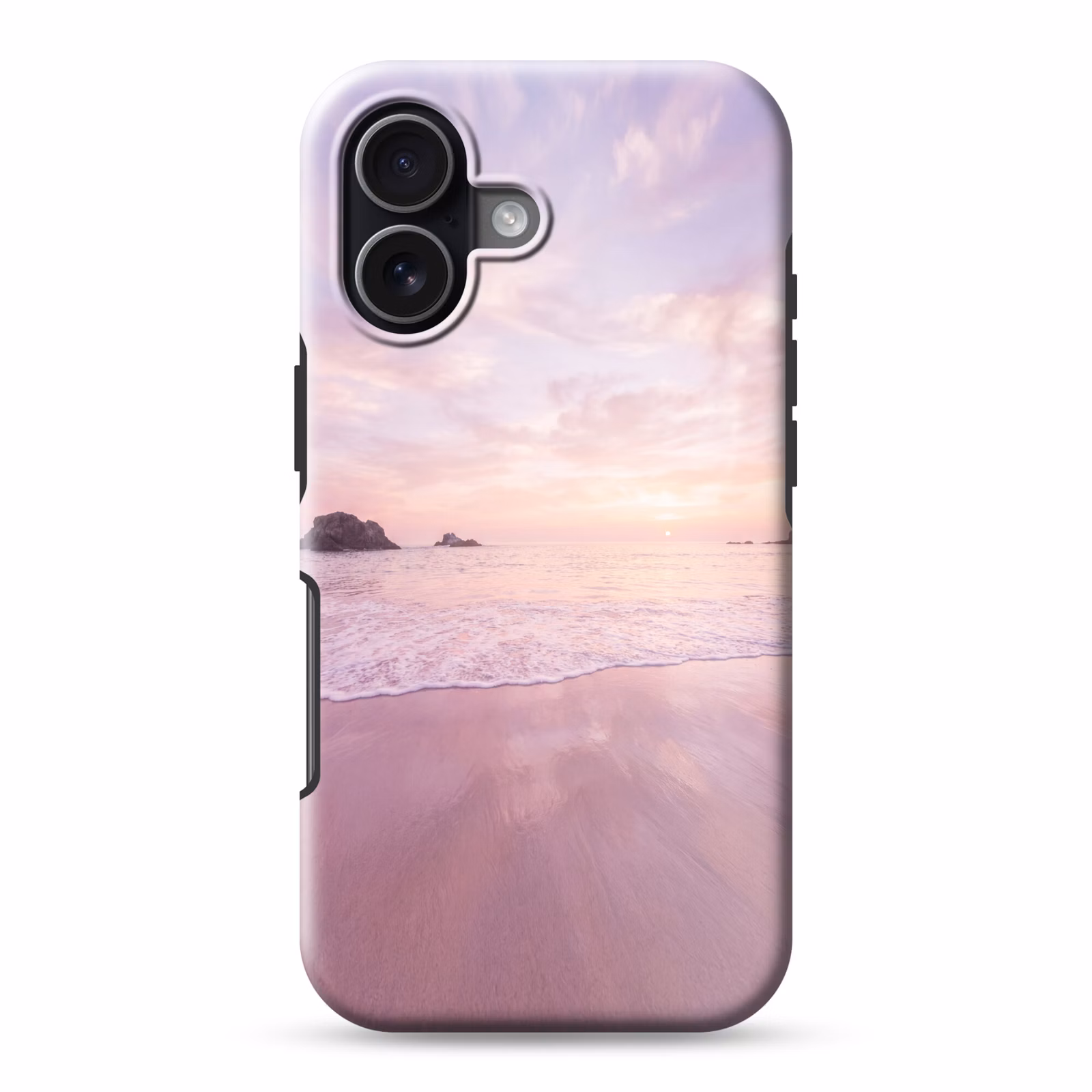 Telefoonhoesje Toughcase - Strand - Zonsondergang - Roze — 1