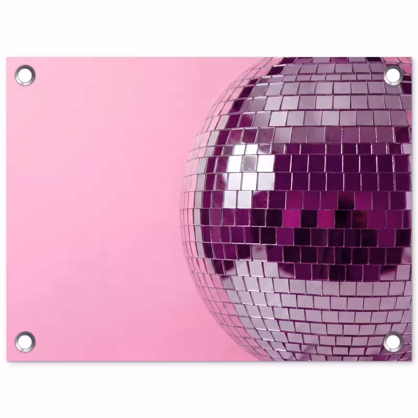 Tuinposter - Spiegelbal - Zilver - Modern — 1