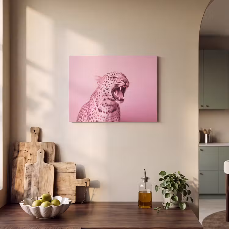 Akoestisch schilderij - Roze kat - Modern — 3