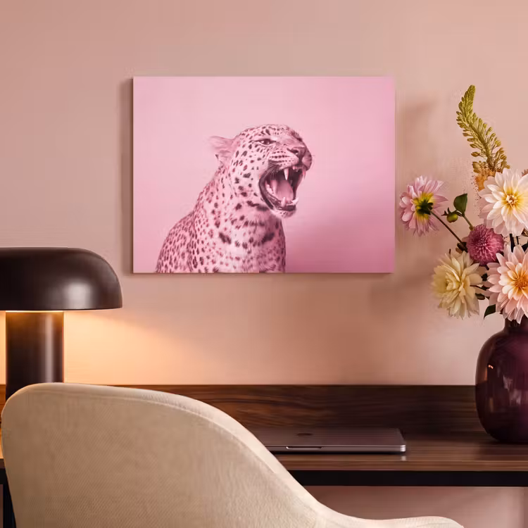 Akoestisch schilderij - Roze kat - Modern — 4