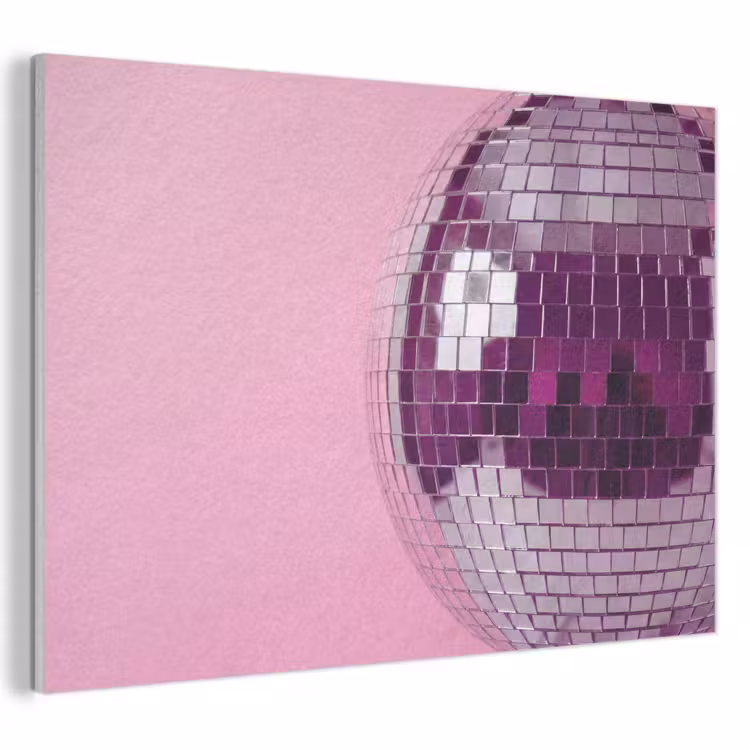 Akoestisch schilderij - Spiegelbal - Zilver - Modern — 1