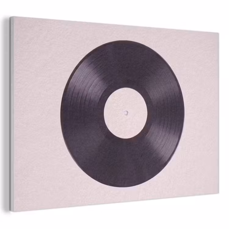 Akoestisch schilderij - Vinylplaat - Muziek - Groen — 1
