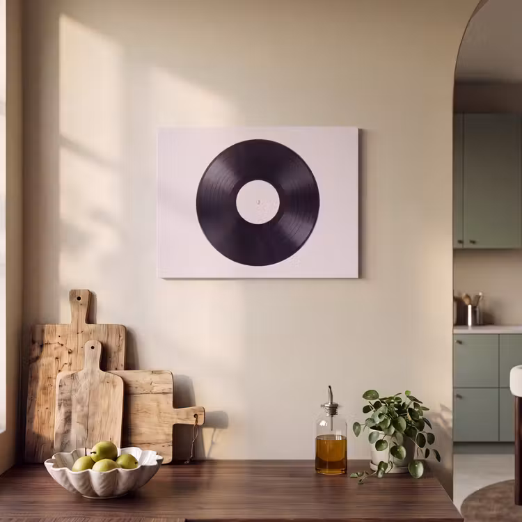Akoestisch schilderij - Vinylplaat - Muziek - Groen — 3