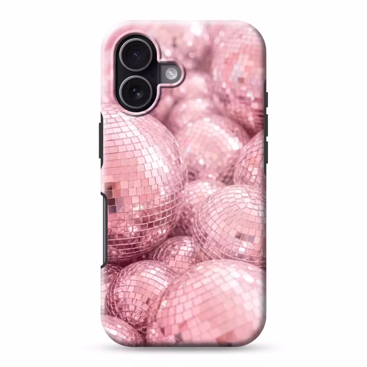 Telefoonhoesje Toughcase - Roze disco ballen — 1