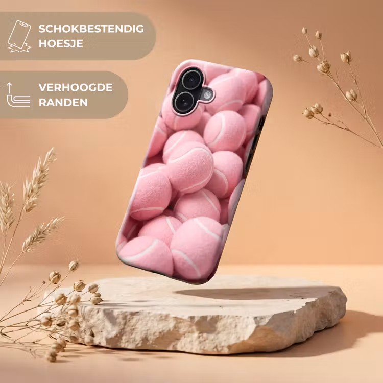Telefoonhoesje Toughcase - Roze tennisballen - Sport — 5