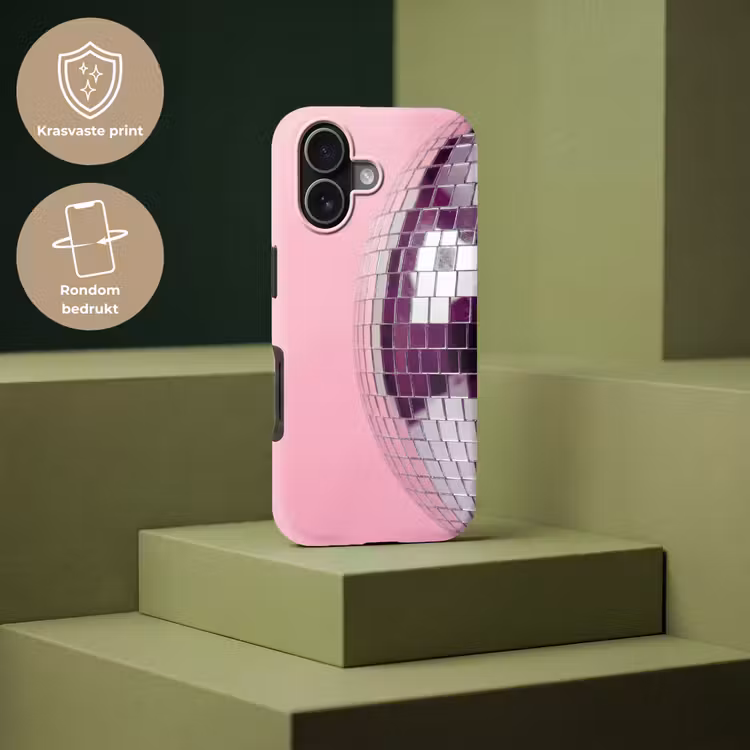 Telefoonhoesje Toughcase - Spiegelbal - Zilver - Modern — 7