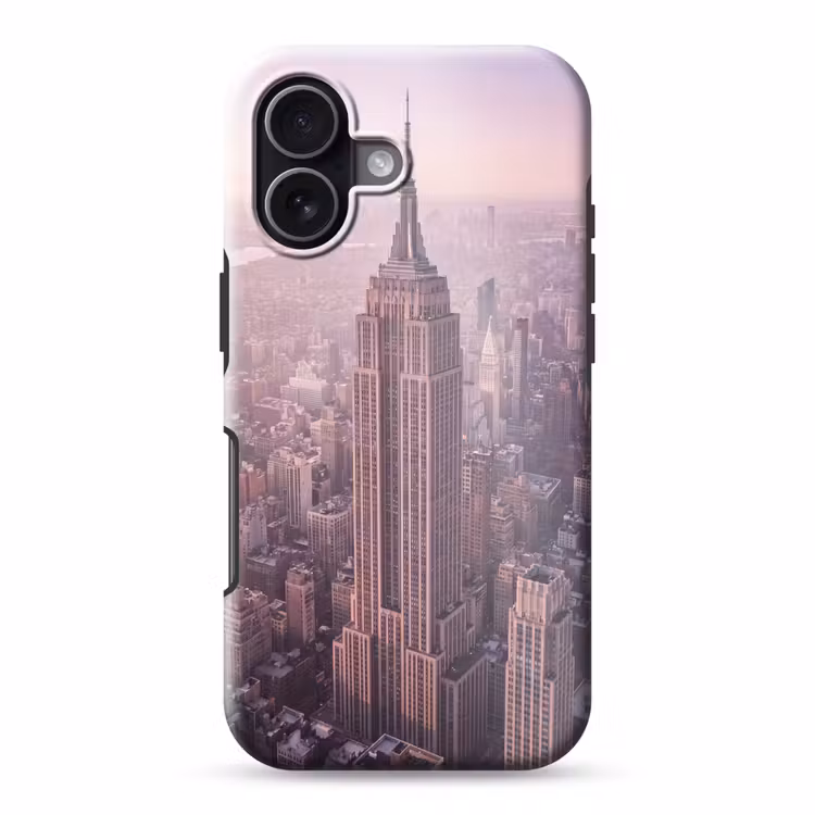 Telefoonhoesje Toughcase - Stad - Gebouw - Roze — 1