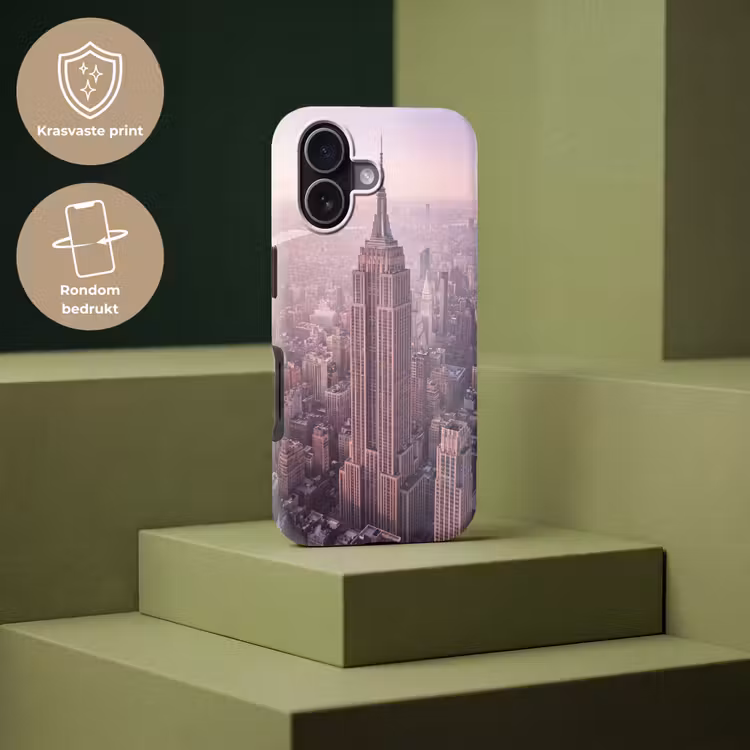 Telefoonhoesje Toughcase - Stad - Gebouw - Roze — 7