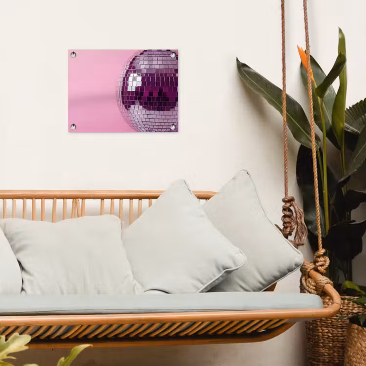 Tuinposter - Spiegelbal - Zilver - Modern — 5