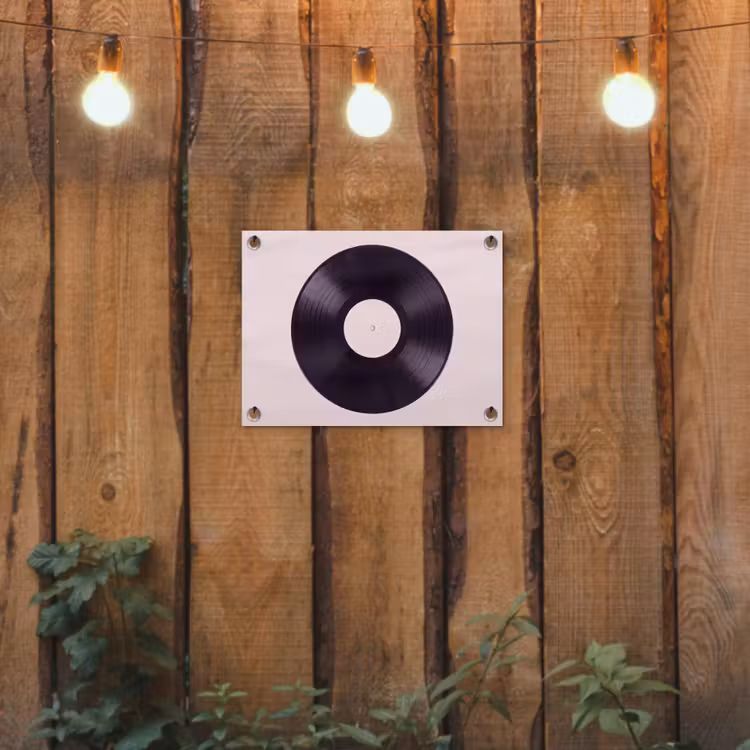 Tuinposter - Vinylplaat - Muziek - Groen — 2