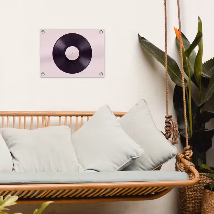 Tuinposter - Vinylplaat - Muziek - Groen — 5