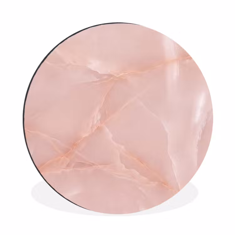 Muurcirkel aluminium - Textuur - Roze - Patroon — 1
