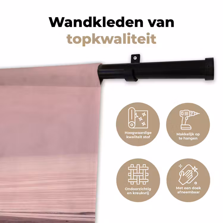 Wandkleed - Roze zonsondergang - Strand — 3