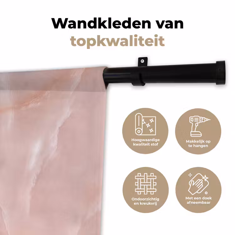 Wandkleed - Textuur - Roze - Patroon — 3