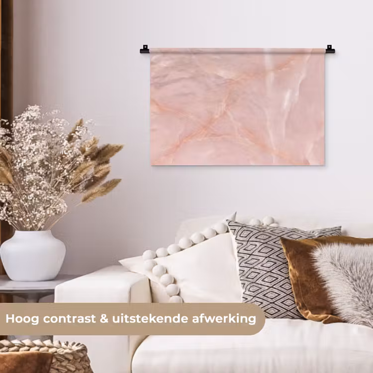 Wandkleed - Textuur - Roze - Patroon — 4
